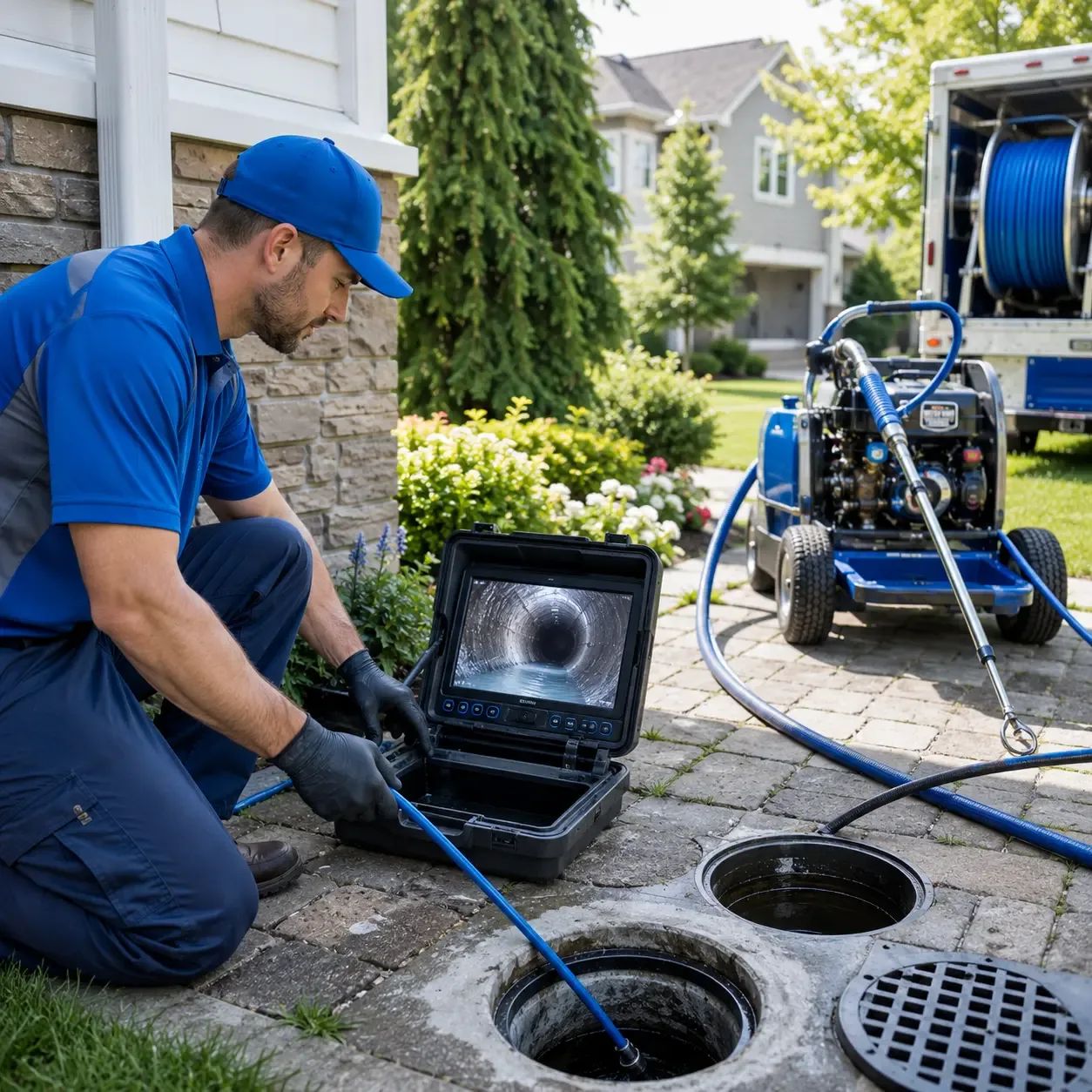 Outdoor drain cleaning professionals serving Aniwa, WI